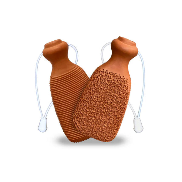 Indus Origins Handcrafted Terracotta Foot Scrubber/Pumice Stone Foot Exfoliator Scrubber Callus Remover