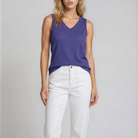 Indus Origins Women’s Tank Tops V-Neck Basic Solid Color Casual Flowy Summer Sleeveless
