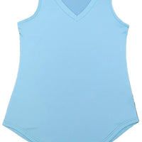 Indus Origins Women’s Tank Tops V-Neck Basic Solid Color Casual Flowy Summer Sleeveless