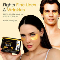 Pristine Beauty 24K Gold Eye Mask– 20 Pairs - Puffy Eyes and Dark Circles Treatments, Revitalize and Refresh Your Skin