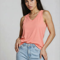 Indus Origins Women’s Tank Tops V-Neck Basic Solid Color Casual Flowy Summer Sleeveless